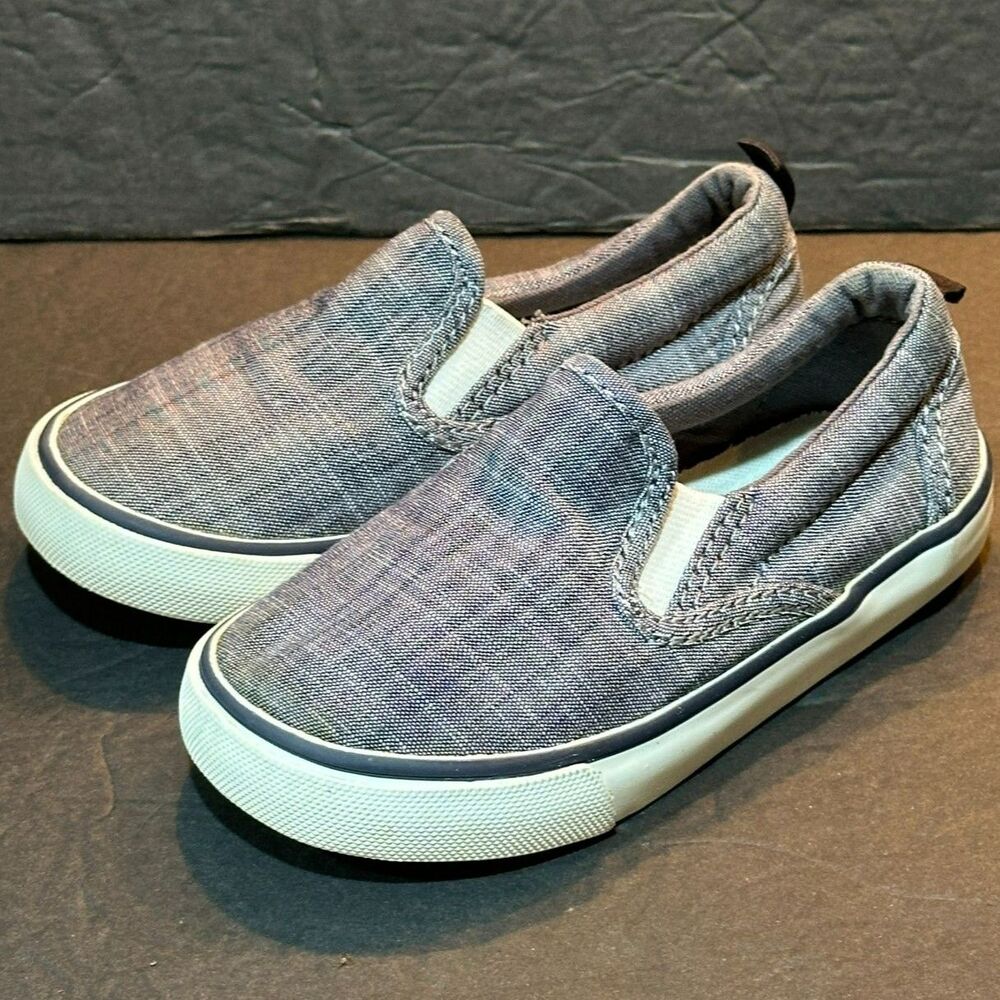 Baby Gap Blue Denim Boat Shoes Size Toddler 7